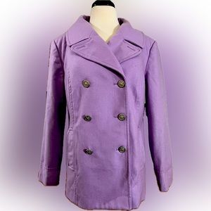 NWT Old Navy lilac pea coat